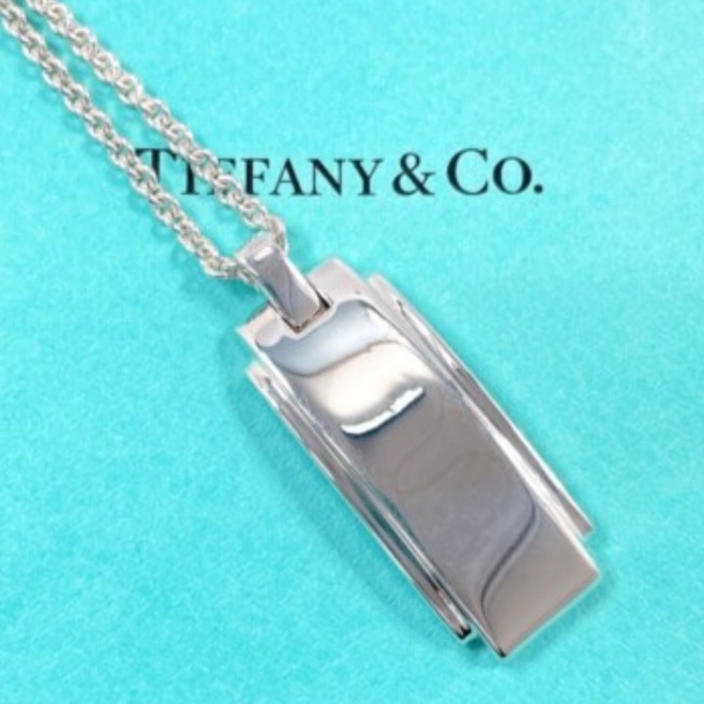 Authentic Retired Tiffany & Co. 925 Sterling Silver Metropolis Pendant Necklace